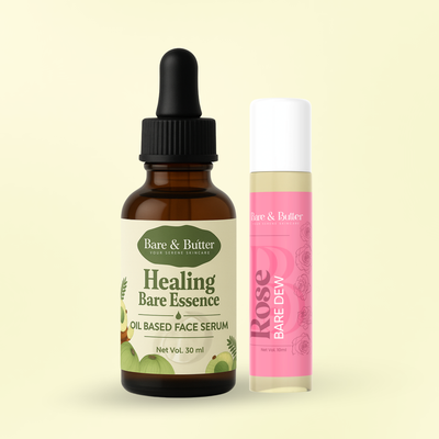 Heal & Shine Combo – Healing Bare Essence + Rose Bare Dew